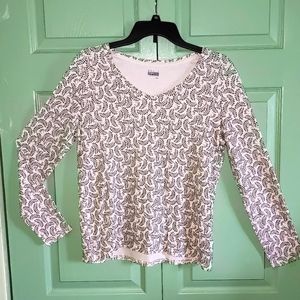 Basic Editions Long Sleeve V-Neck Shirt (Size M) VGC